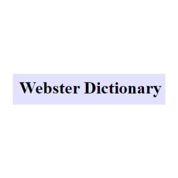 Online database : Webster Dictionary
